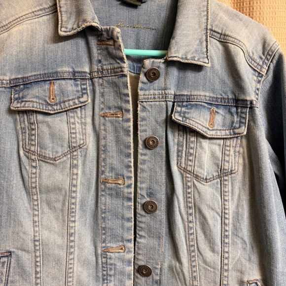 Eddie Bauer Stretch Jean Jacket Women's L - Picture 2 of 7
